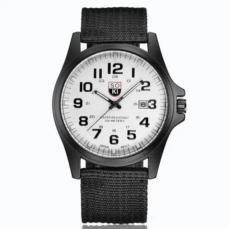 Brown strap Vanguard unisex watch, a versatile and waterproof everyday sport timepiece for adventure & style.