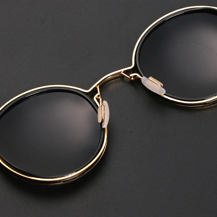 Premium unisex polarized sunglasses: gold, tortoise, gun metal. Glare-reducing UV protection eyewear & fashion accessory.