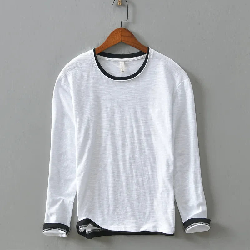 Comfortable men's long sleeve casual Nightfall button-up shirt. Tailored fit, ideal for everyday smart casual style.