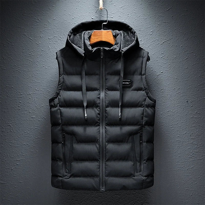 Warm unisex padded vest for men & women, a versatile lightweight layering piece for all-day comfort.