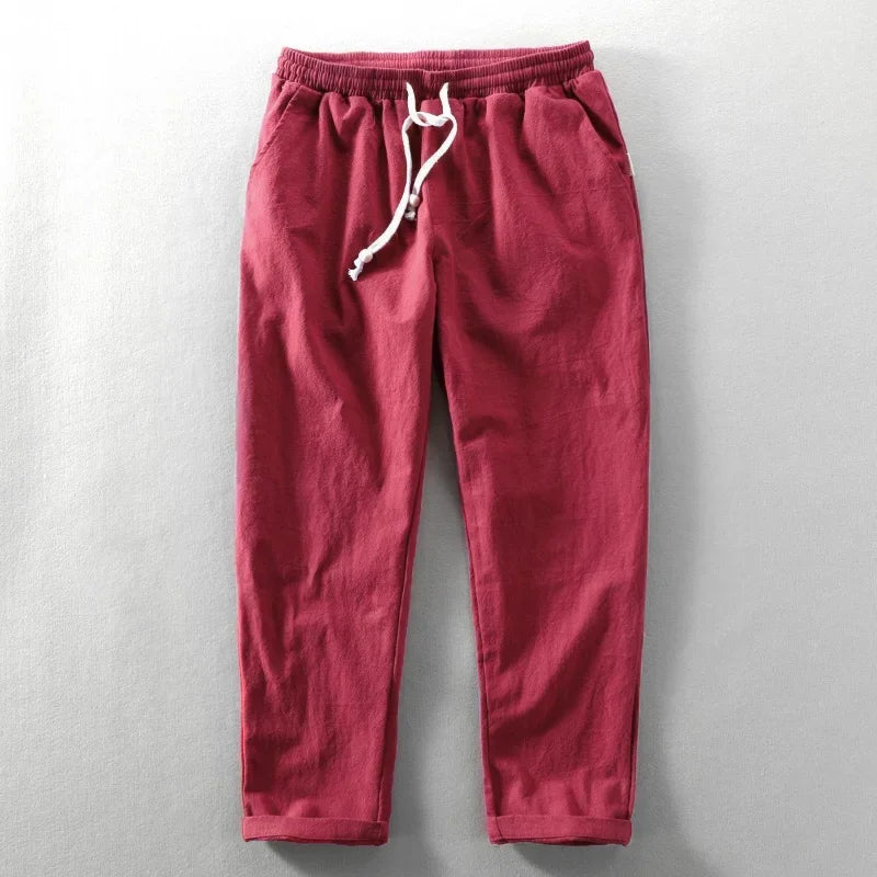 Versatile men's drawstring Zen trousers, perfect for everyday fashion with a modern relaxed fit.