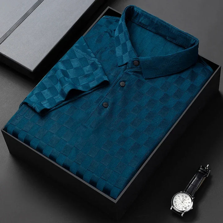 Men's classic comfort polo shirt, a timeless wardrobe essential for versatile everyday men's fashion.