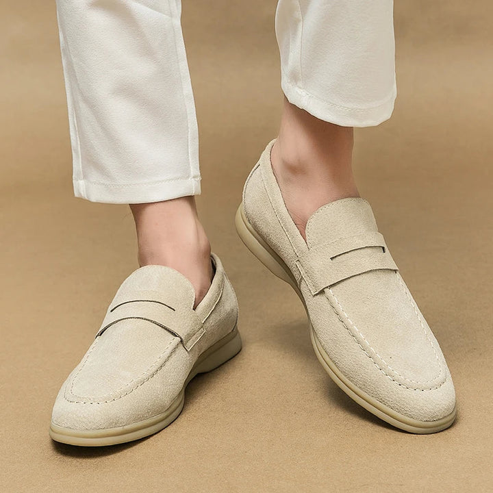 Men's Milan slip-on loafers, quality dress shoes for sophisticated men's fashion and comfort.