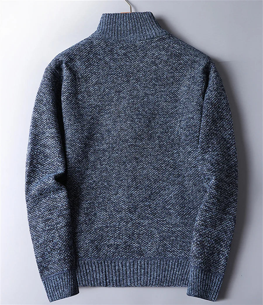 Stylish men's quarter-zip pullover, perfect for elevated casual wear and comfortable layering.