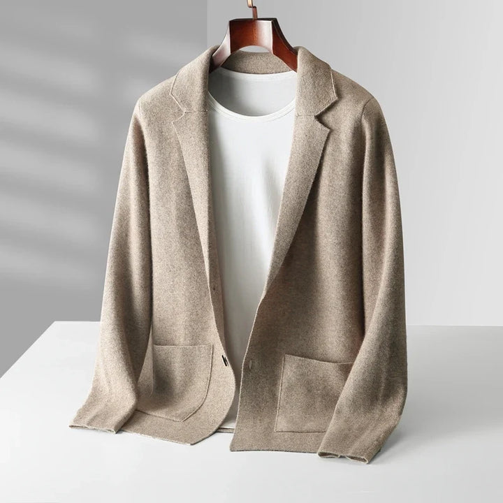 Classic men's Milano long-sleeve sweater, perfect for casual elegance & comfortable layering.