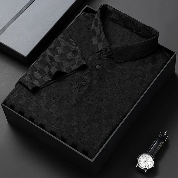 Smart casual men's classic comfort polo shirt, perfect for both relaxed and slightly formal everyday style.