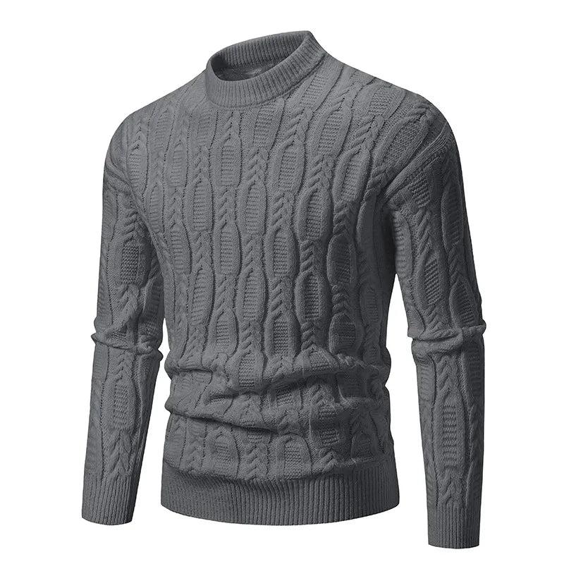Classic men's cable-knit sweater. Heritage style knitwear for timeless fashion, versatile for fall & winter outfits.
