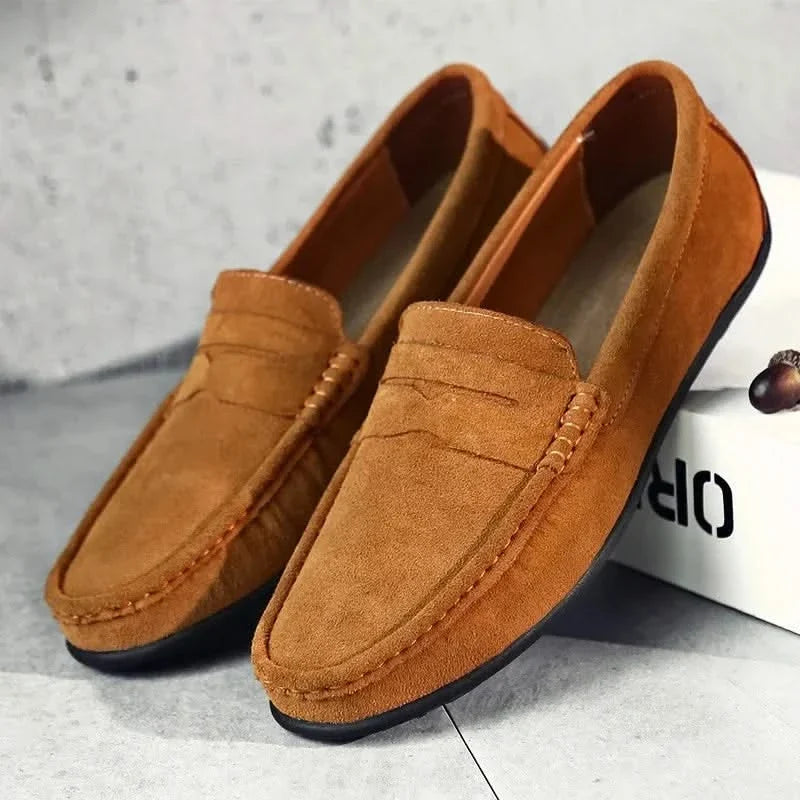 Men's Hudson slip-on loafers, comfortable & elegant everyday footwear. Classic casual shoes for versatile style.