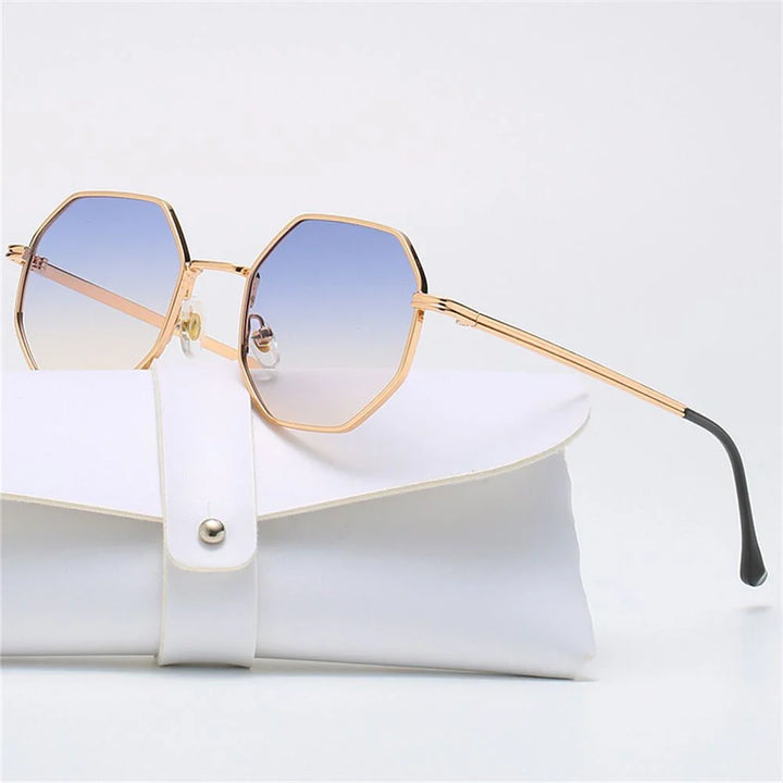 Modern geometric sunglasses with a polished frame, perfect for any trendy style statement.