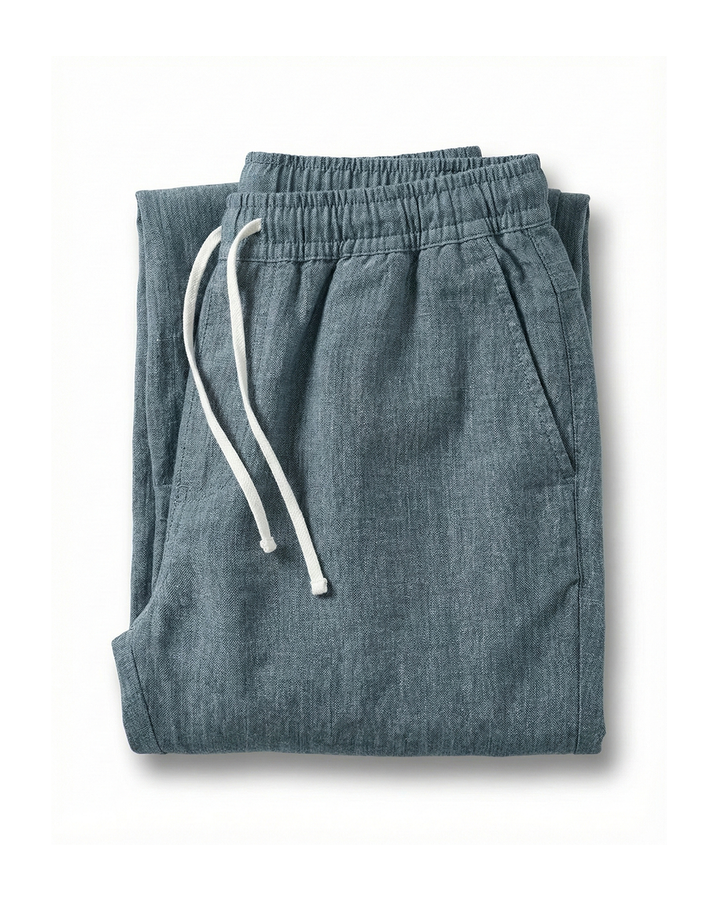 Unisex ultra-lightweight cotton blend comfort joggers in relaxed fit, perfect for casual wear & loungewear.