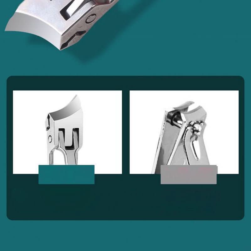 Stainless steel precision toenail & fingernail clipper for thick nails. Professional nail care & grooming tool.
