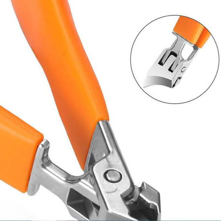 Professional precision nail clipper for pedicure & manicure. Effectively tackles thick & ingrown nails.