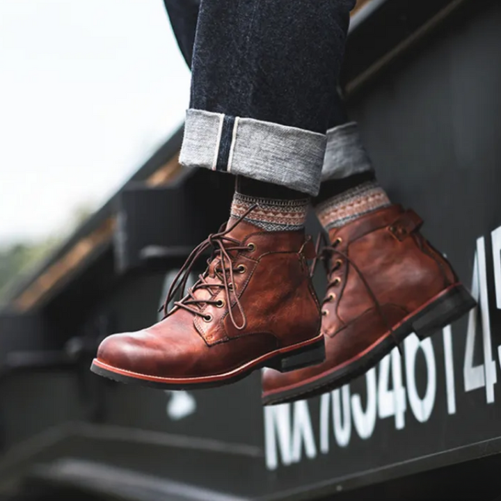 Durable men's Odyssey lace-up boots, offering superior comfort & rugged style for any adventure.