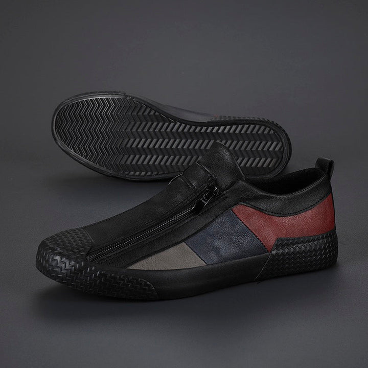 Modern men's fashion sneakers in vibrant color block, perfect for stylish everyday outfits.