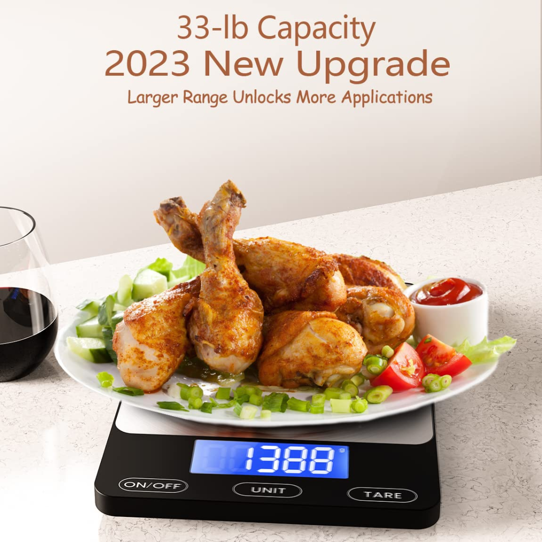 High-precision digital kitchen scale, a reliable cooking & baking tool for accurate ingredient weighing.