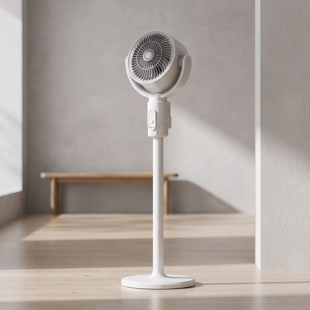 Adjustable height pedestal fan for home & office, providing powerful cooling and air circulation.