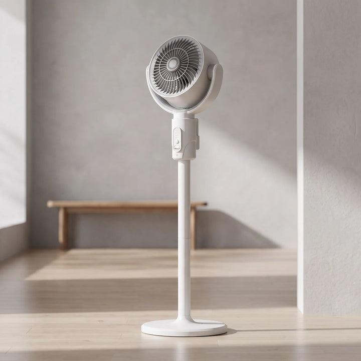 Adjustable height pedestal fan for home & office, providing powerful cooling and air circulation.