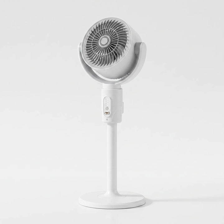 Versatile adjustable fan, perfect as a portable desk fan or floor fan for home and office cooling.
