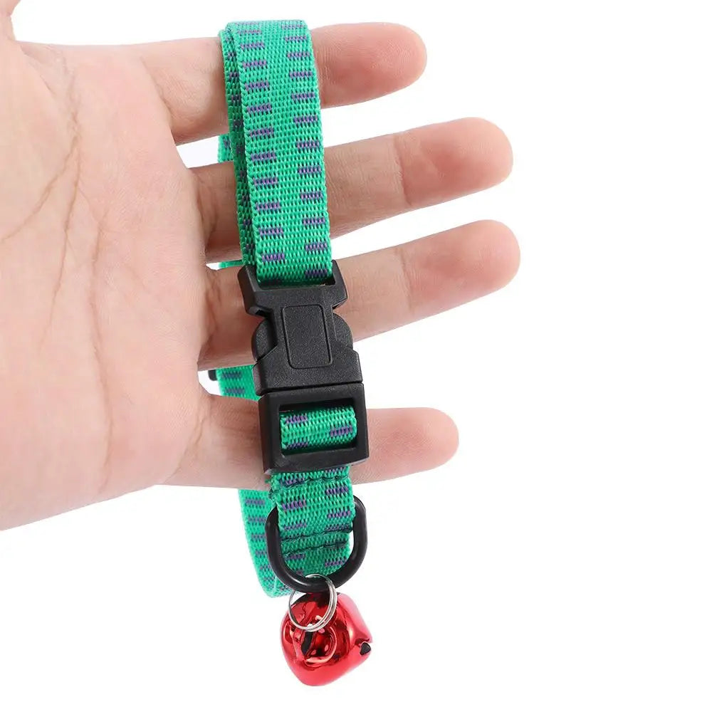 Versatile flea and tick pet collar, black nylon, adjustable fit for dog or cat use