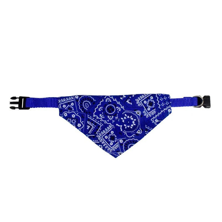 Pet bandana, adjustable dog and cat neckerchief in a vibrant pattern, pet fashion gift.