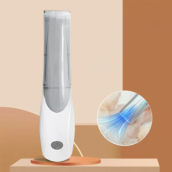 Adjustable pet grooming vacuum tool for dogs and cats, efficiently desheds pet hair for a clean home.