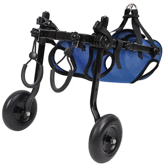 Dog mobility aid wheelchair, adjustable and lightweight, perfect for disabled dogs needing support and freedom.