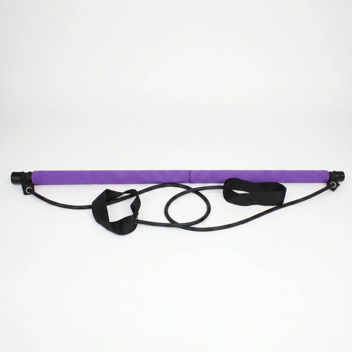 Home gym Pilates stick for women & men, adjustable resistance bands for effective full-body & core workouts.