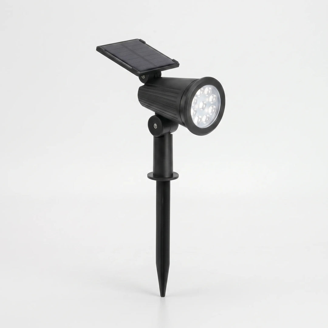 Versatile adjustable solar landscape light, enhances home exterior & yard decor.
