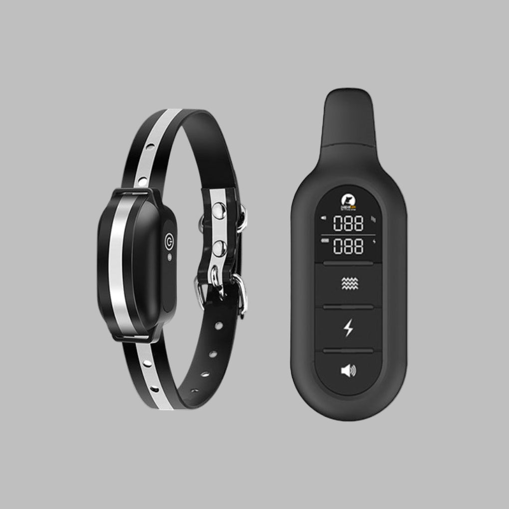 Adjustable waterproof dog training collar with remote control for pet obedience & behavior training, all breeds.