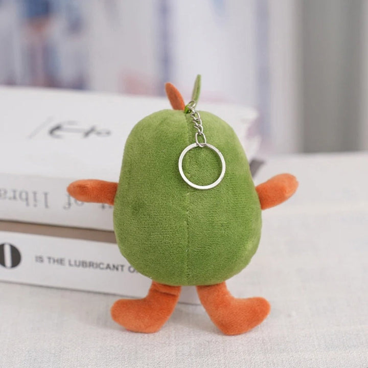 Unisex avocado plush pet toy designed for interactive play, a fantastic squeaky chew toy