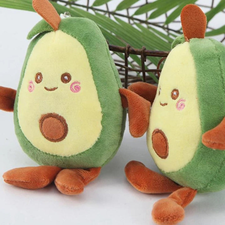 Cute avocado plush squeaky toy, a soft and durable interactive pet toy for daily amusement