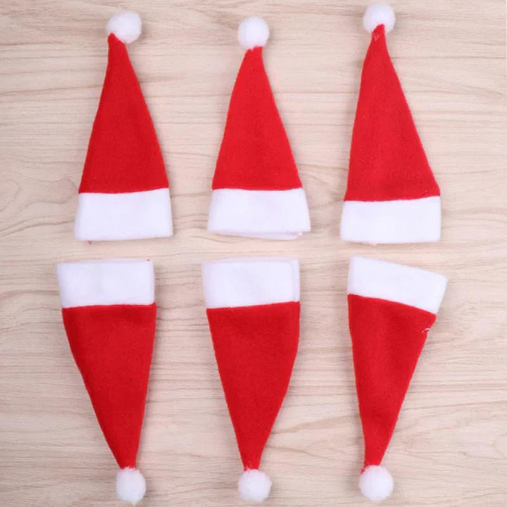 Pet accessory set: red and white Christmas hat and scarf, ideal for cats and small dogs