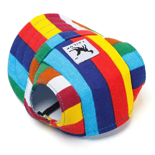 Collection of colorful Unisex Pet Sun Protection Baseball Caps, including red, blue, green, orange