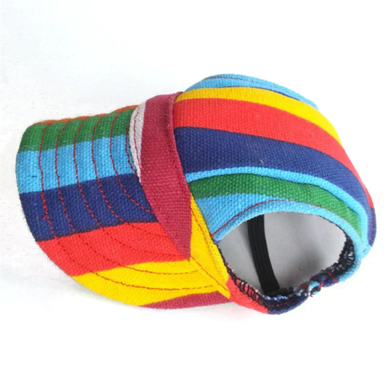 Unisex Pet Sun Protection Baseball Cap featuring a wide brim for maximum UV protection for pets