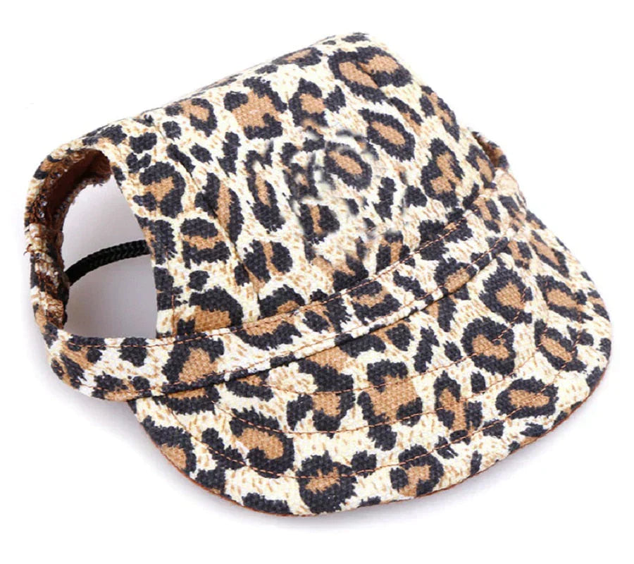 Detailed shot of the pet baseball cap's adjustable chin strap, ensuring a snug and comfortable fit