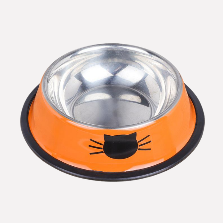 New adorable blue anti-slip pet bowl for cats, ideal for pet supplies and kitten accessories
