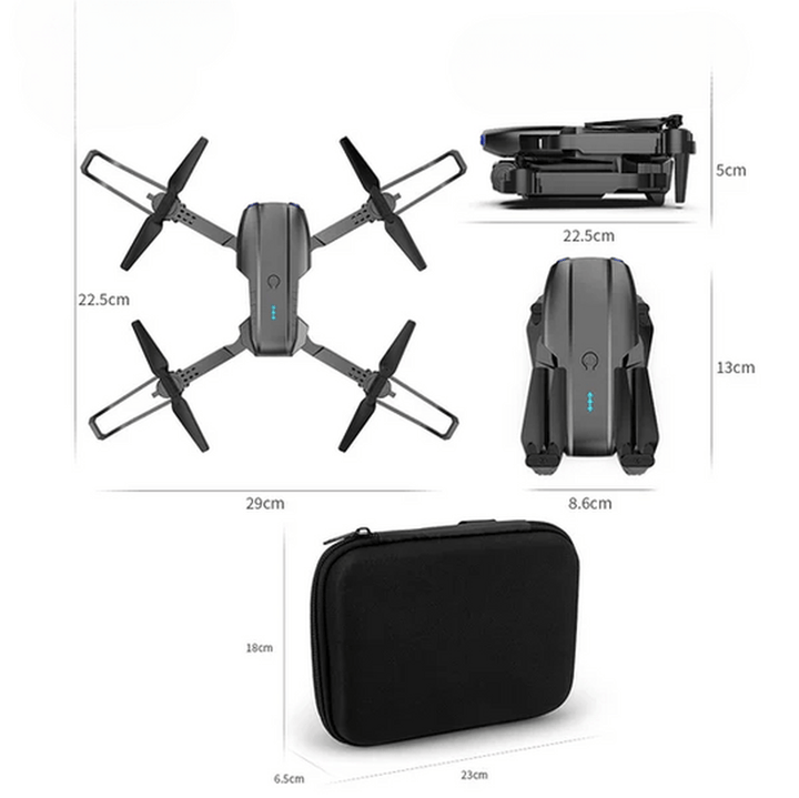 Advanced drone with obstacle avoidance, navigating for smooth 4K aerial photography & video recording.