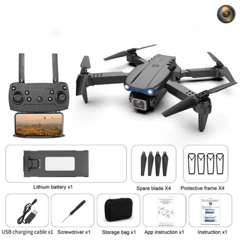 Long flight time advanced quadcopter drone, great for extended 4K aerial photography & video recording sessions.