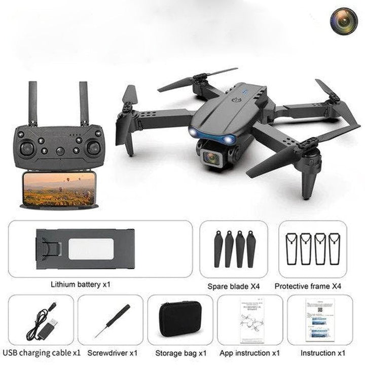Advanced drone & its controller, ready for high-quality 4K aerial photography and long flight missions.