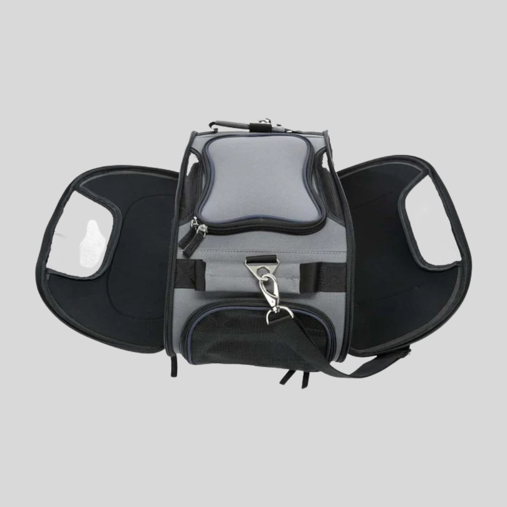 Stylish new pet carrier, perfect for stress-free airline travel with your small dog or cat