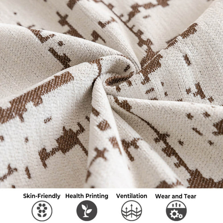 Pet-friendly chenille couch cover in a rich color, anti-scratch and washable, perfect all-season protector.