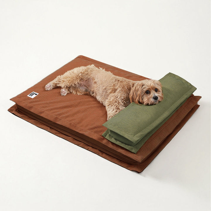 Washable deep sleep dog bed, anti-anxiety features, orthopedic joint support.