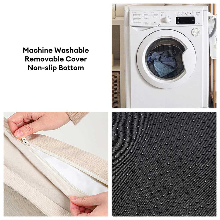 Orthopedic dog bed, washable cover, anti-anxiety deep sleep, ideal for all dogs.