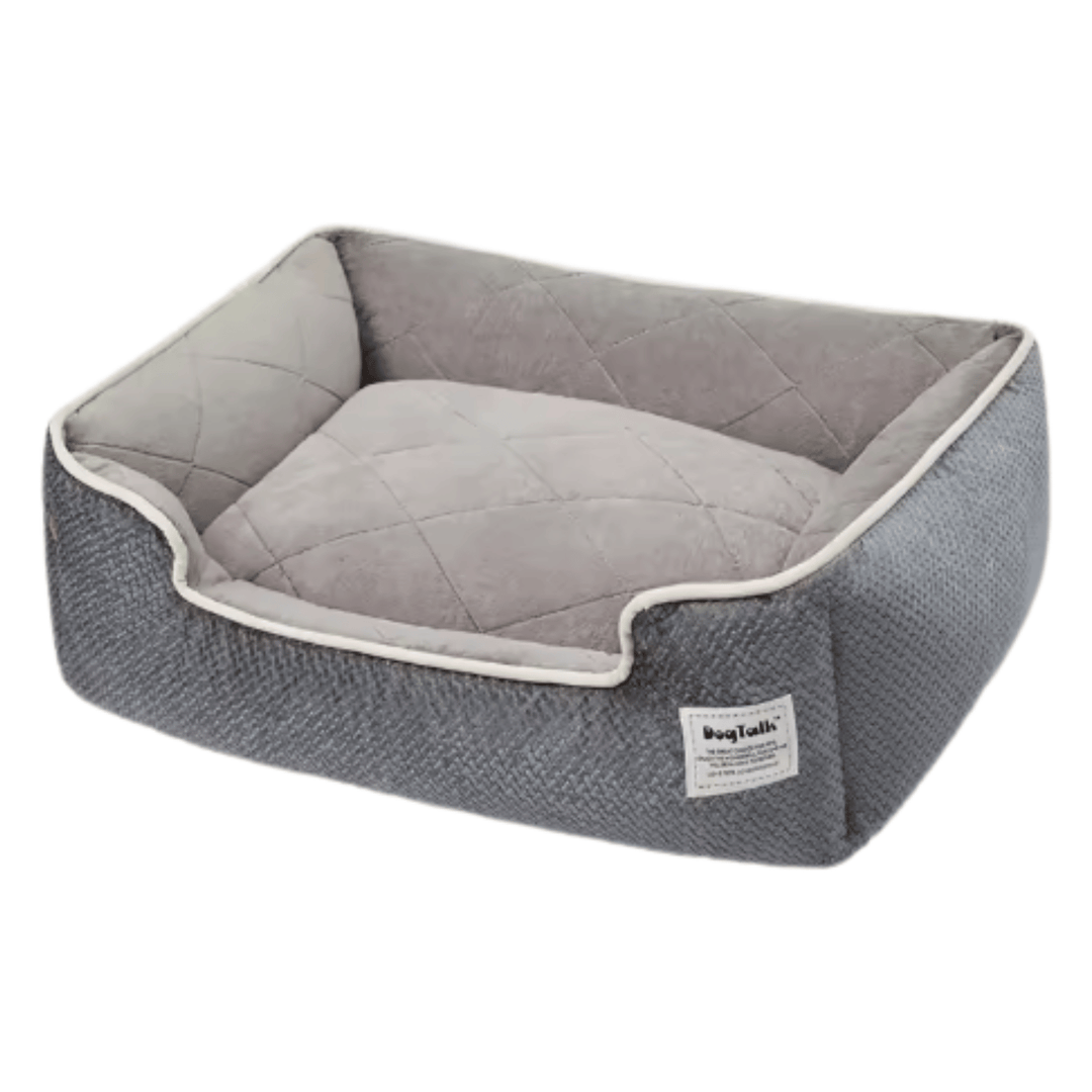 Comfortable pet bed, washable arctic velvet, bolster design, ideal for dogs & cats