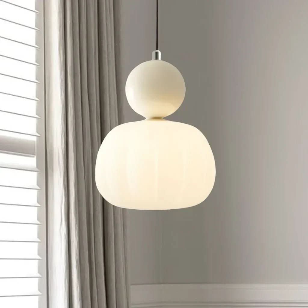 Art Deco pendant light, elegant hanging lamp for living room or dining room decor.