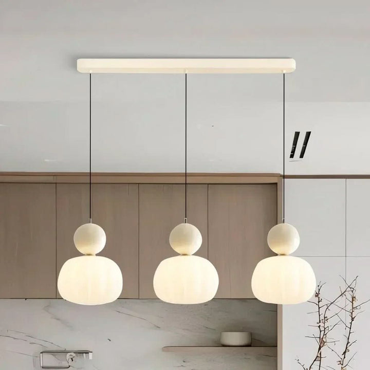 Premium Art Deco pendant light, metal lamp for elegant living room interior design.