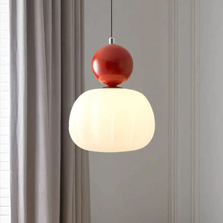 Sophisticated Art Deco pendant, elegant golden era style hanging lamp design.