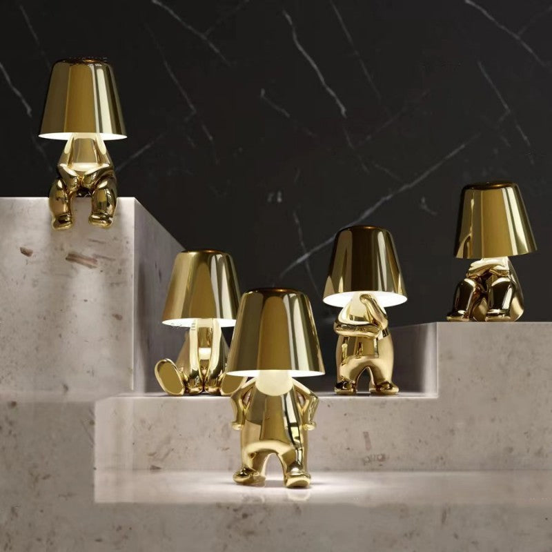 Artistic dimmable table lamp for mood lighting & modern decor.