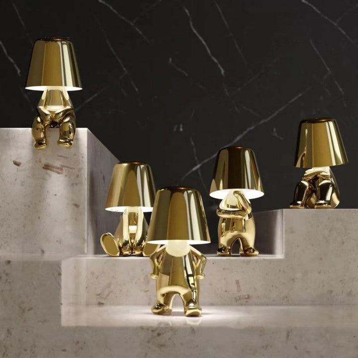 Artistic dimmable table lamp for mood lighting & modern decor.