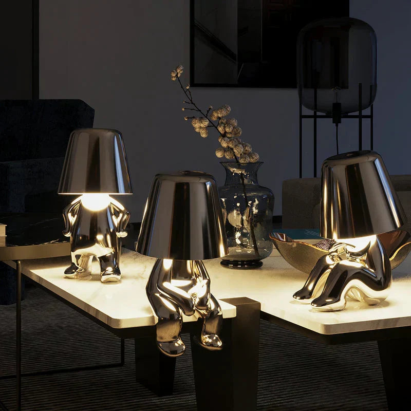 Rechargeable decorative table lamp, offering flexible mood lighting anywhere.